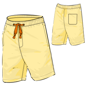 Moldes de confeccion para HOMBRES Shorts Bañador 7658